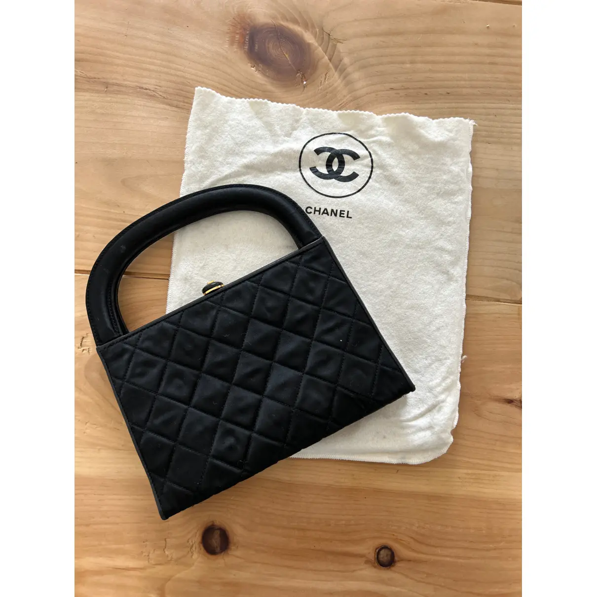 Silk clutch bag Chanel - Vintage