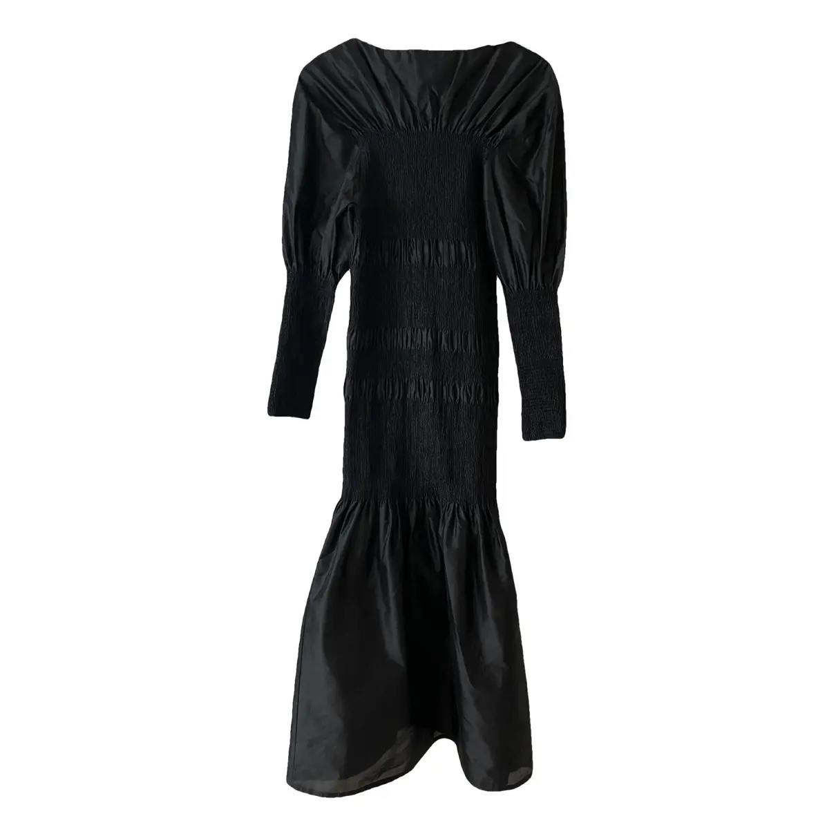 Coripe silk mid-length dress