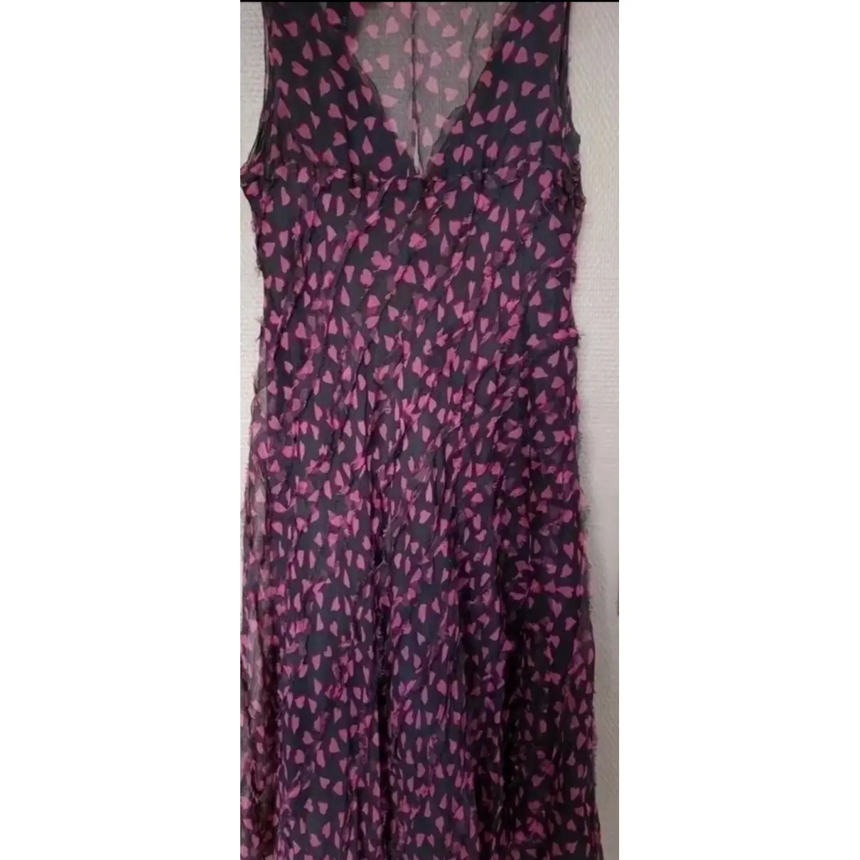 Silk mid-length dress Dkny