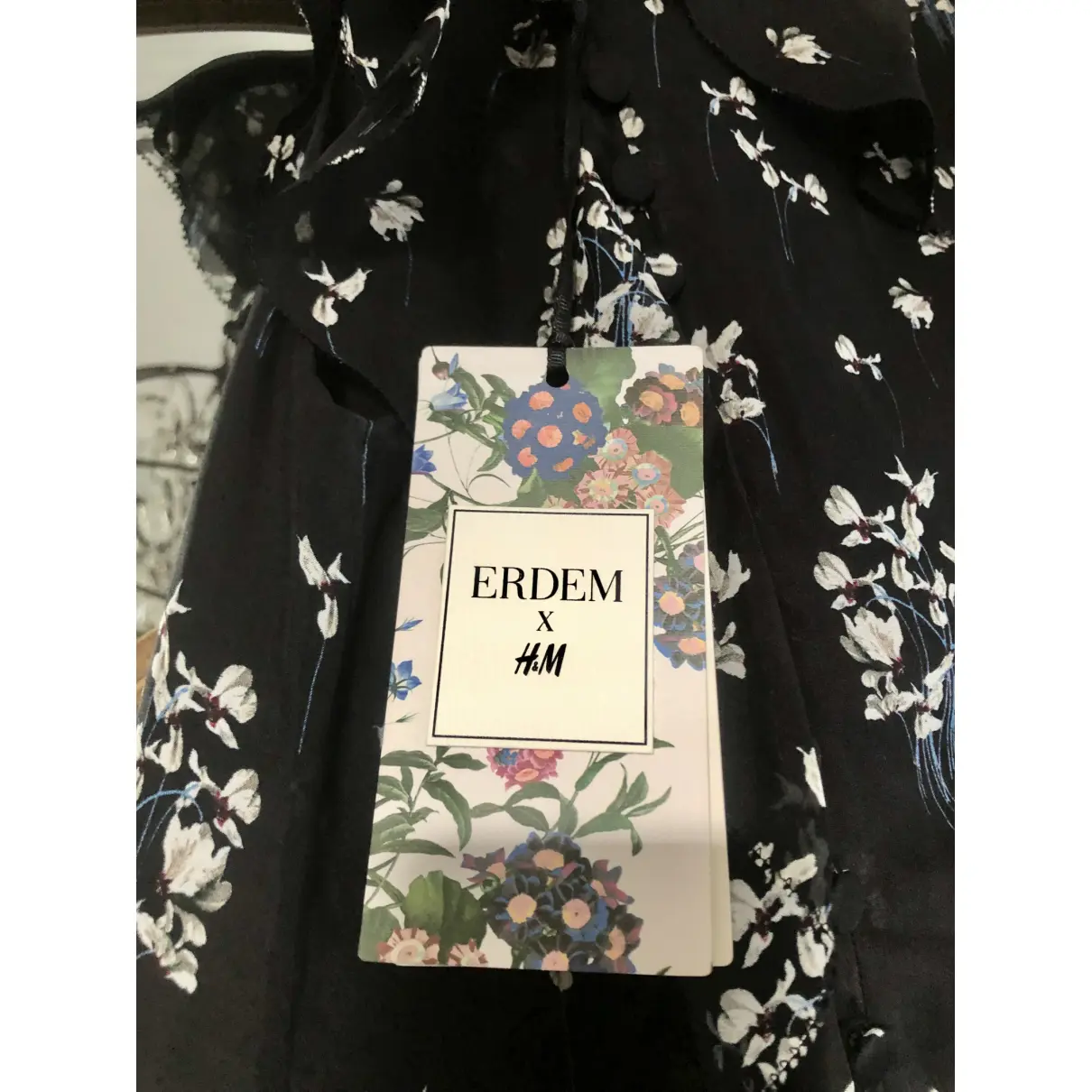 Silk mid-length dress Erdem x H&M