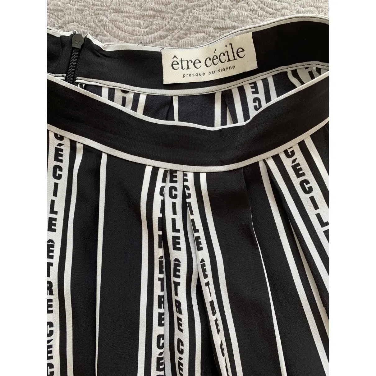 Silk mid-length skirt Etre Cecile