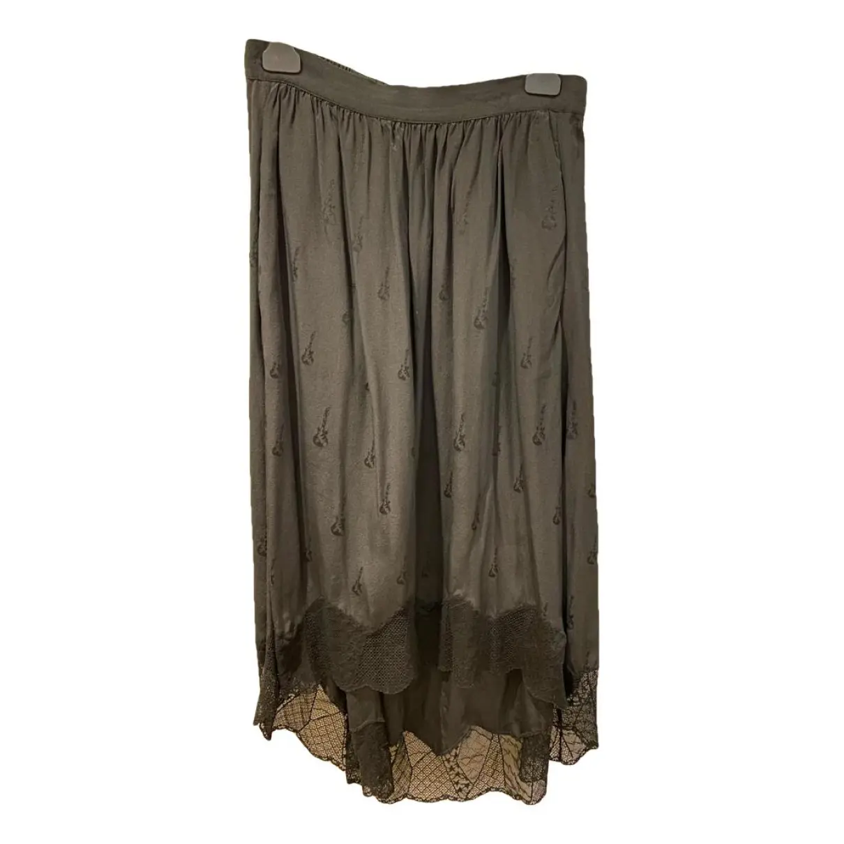 Fall Winter 2019 silk mid-length skirt