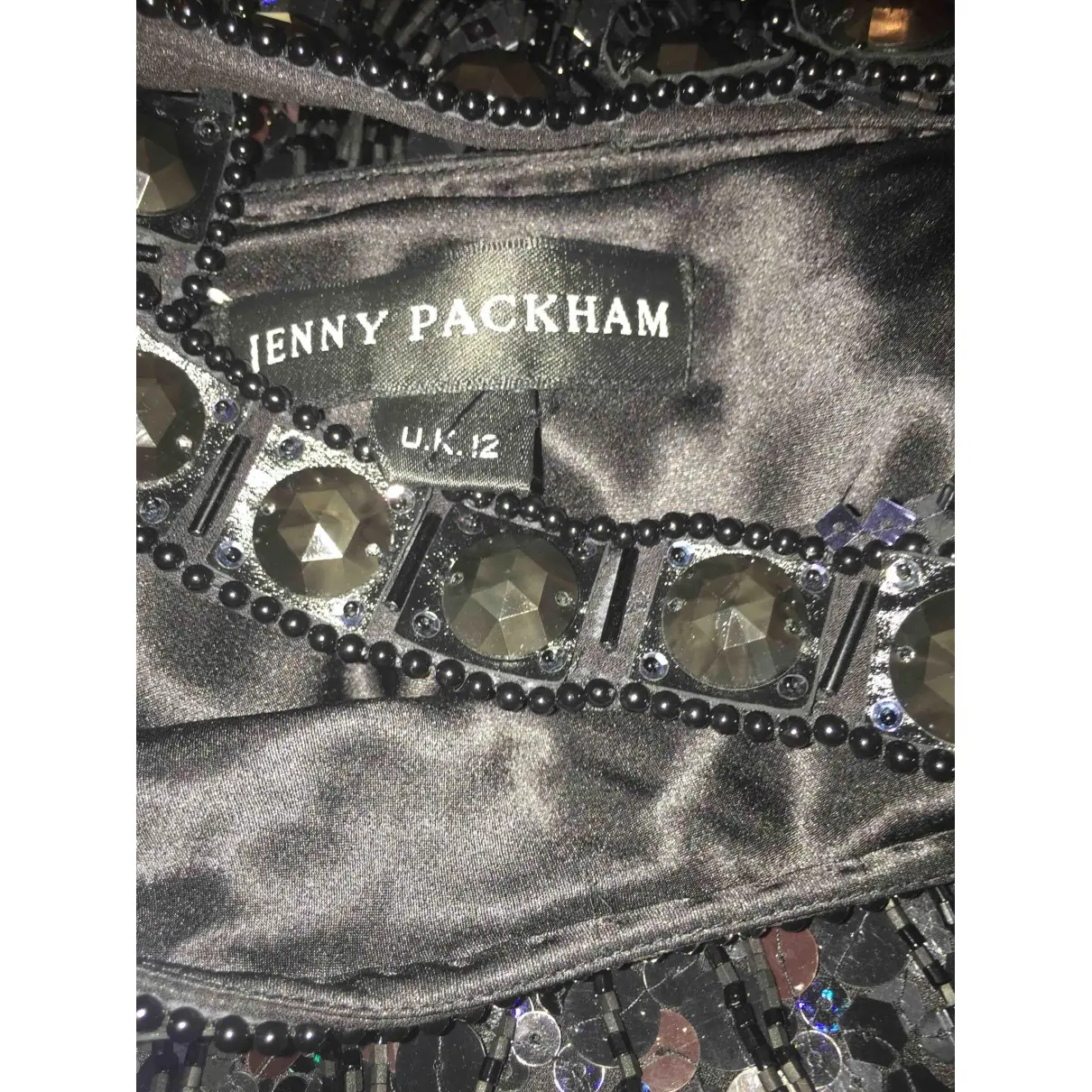 Silk mid-length dress Jenny Packham