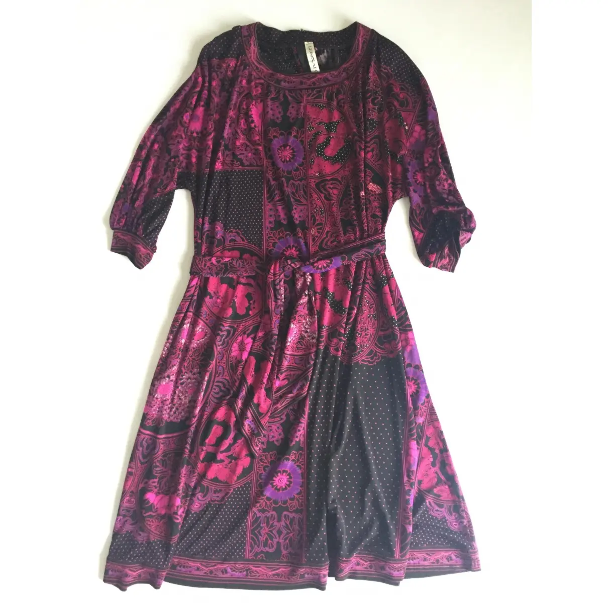 Leonard Silk mid-length dress for sale - Vintage
