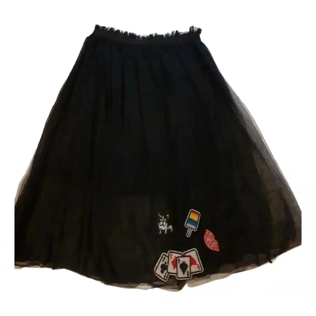 Silk mid-length skirt MOLLY BRACKEN