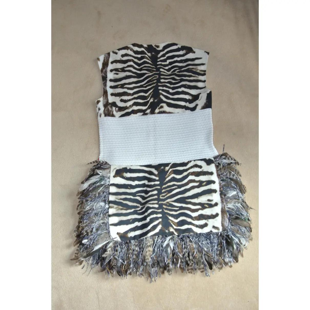 Moncler Zebra print Silk Dress for sale