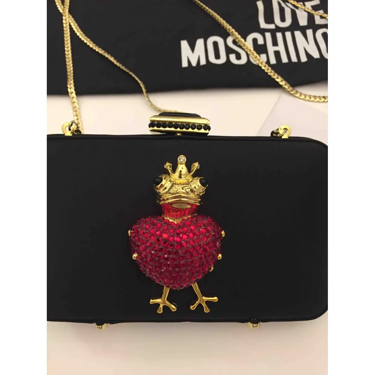 Moschino Love Silk clutch bag for sale