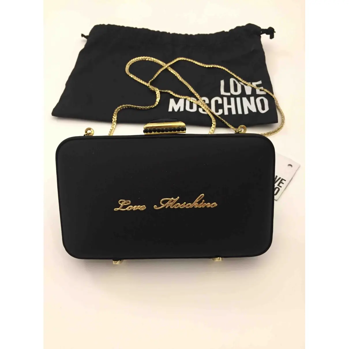 Buy Moschino Love Silk clutch bag online