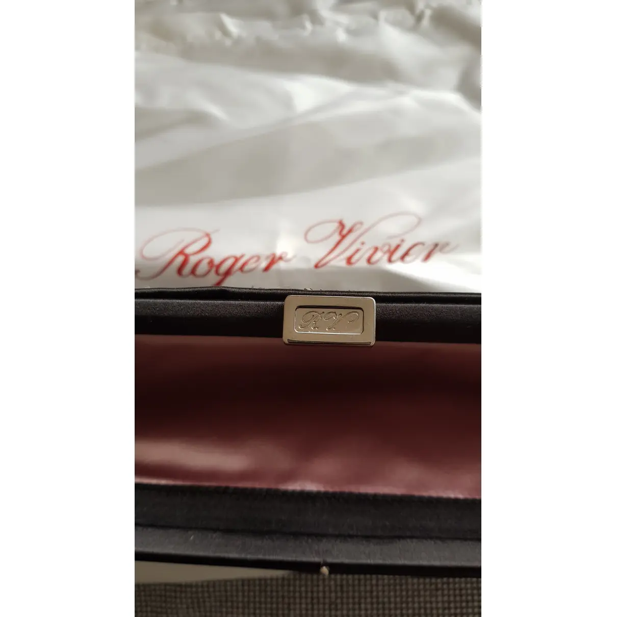 Silk clutch bag Roger Vivier