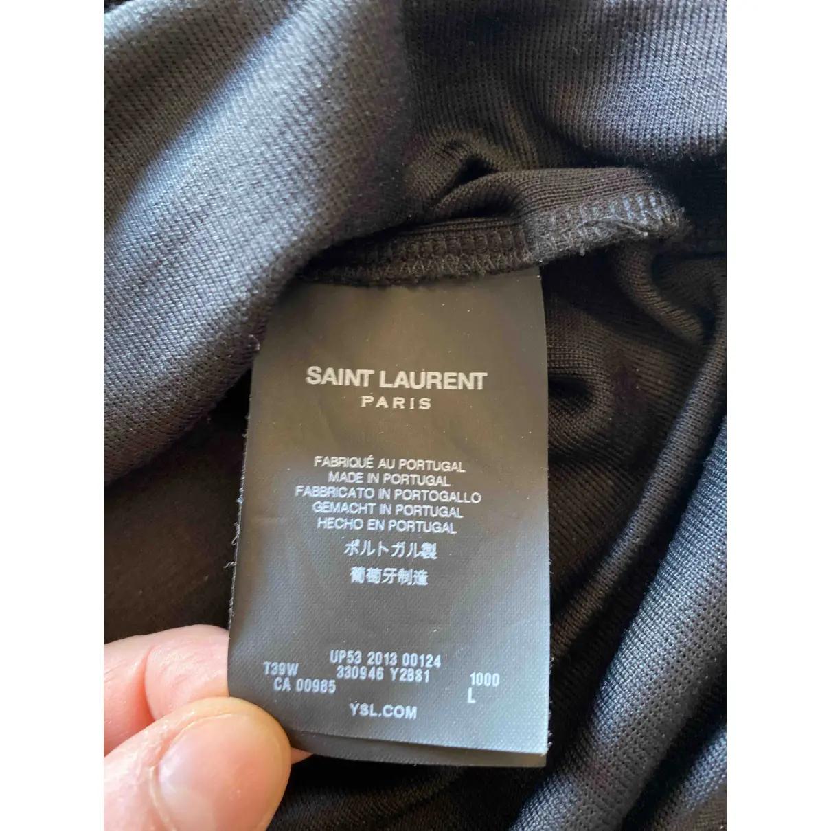 Silk t-shirt Saint Laurent