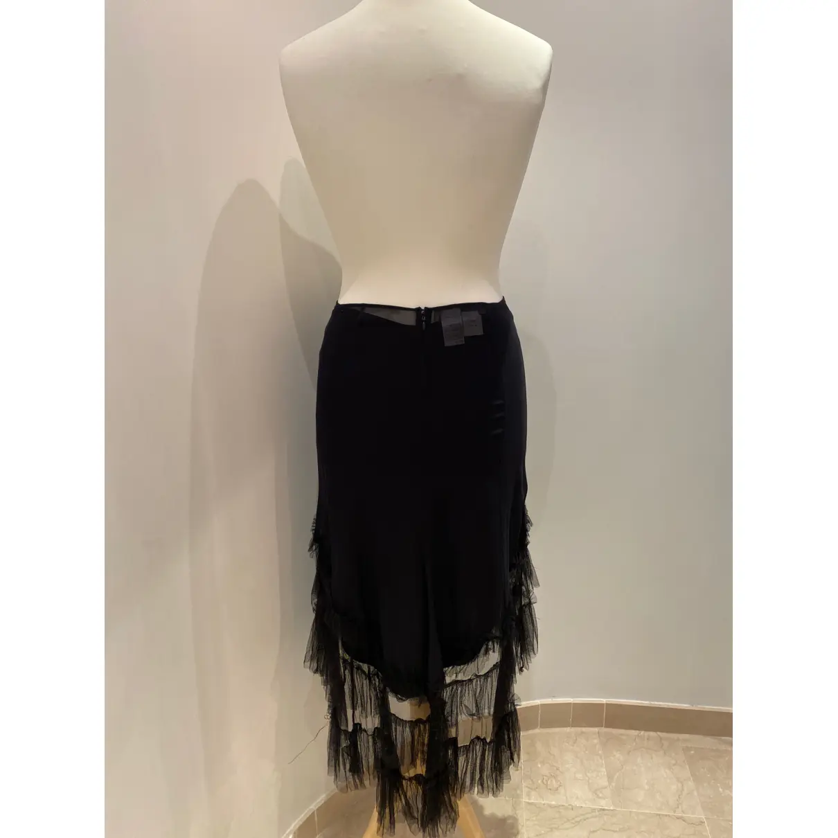 Buy Sportmax Silk mid-length skirt online