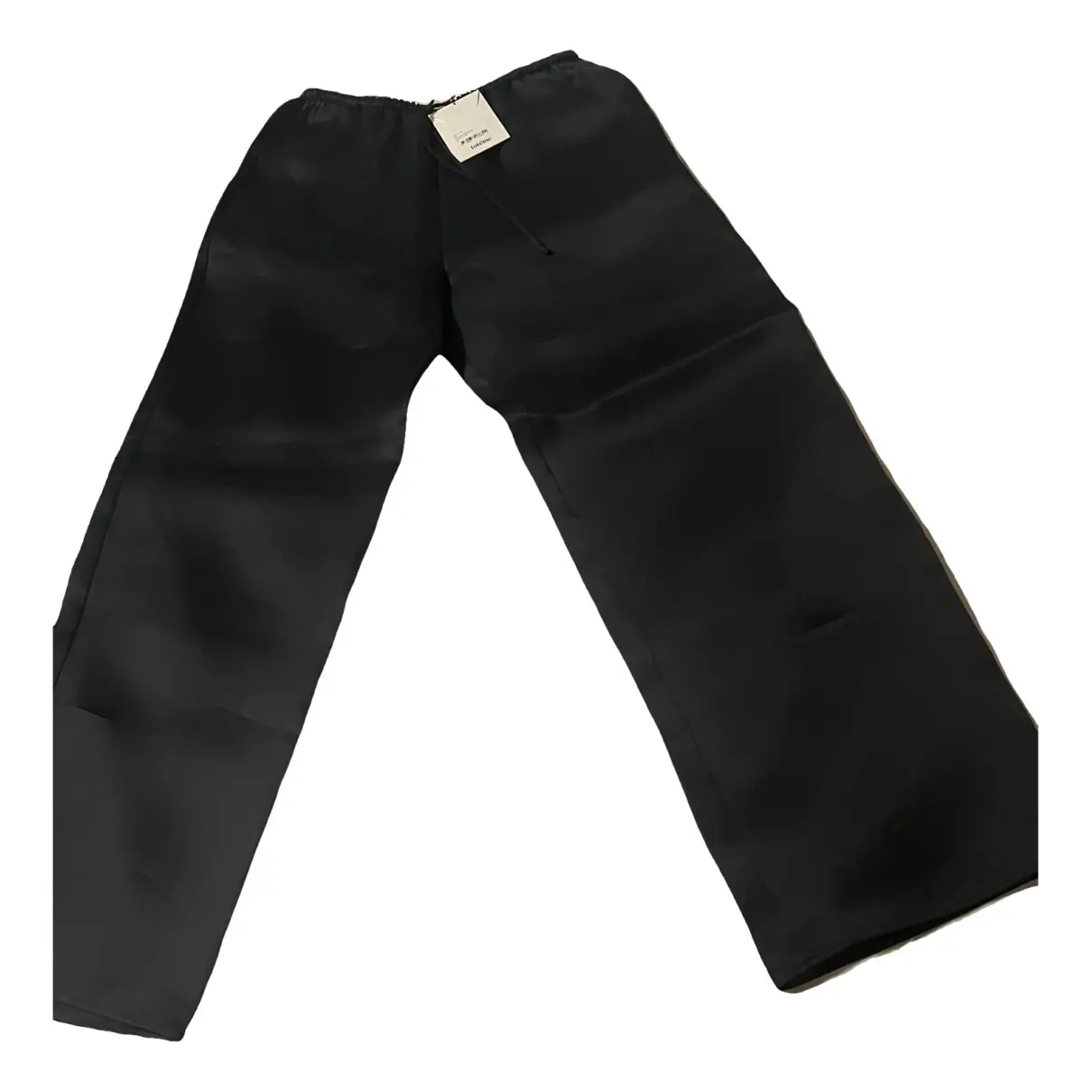 Silk straight pants Totême