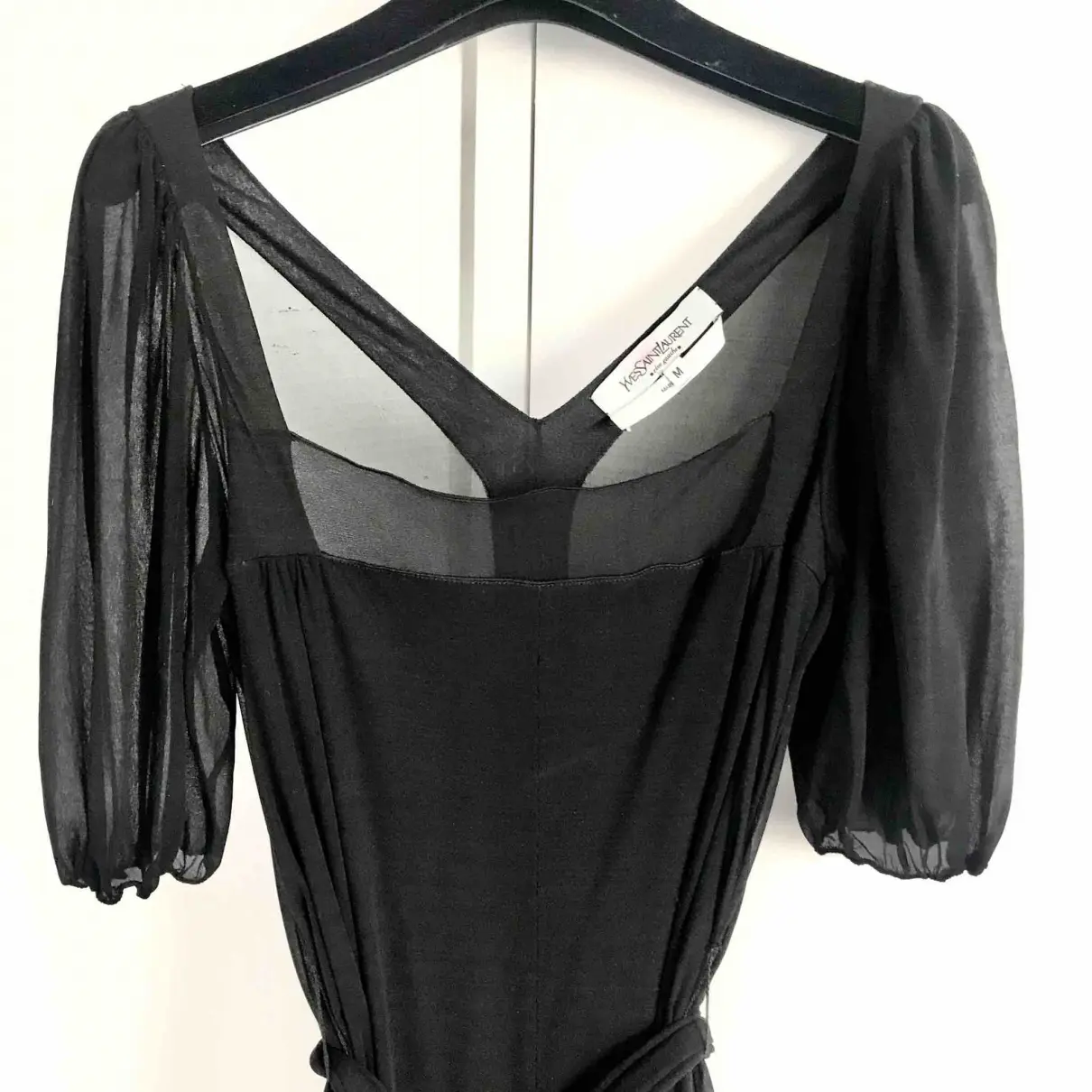 Silk mid-length dress Yves Saint Laurent