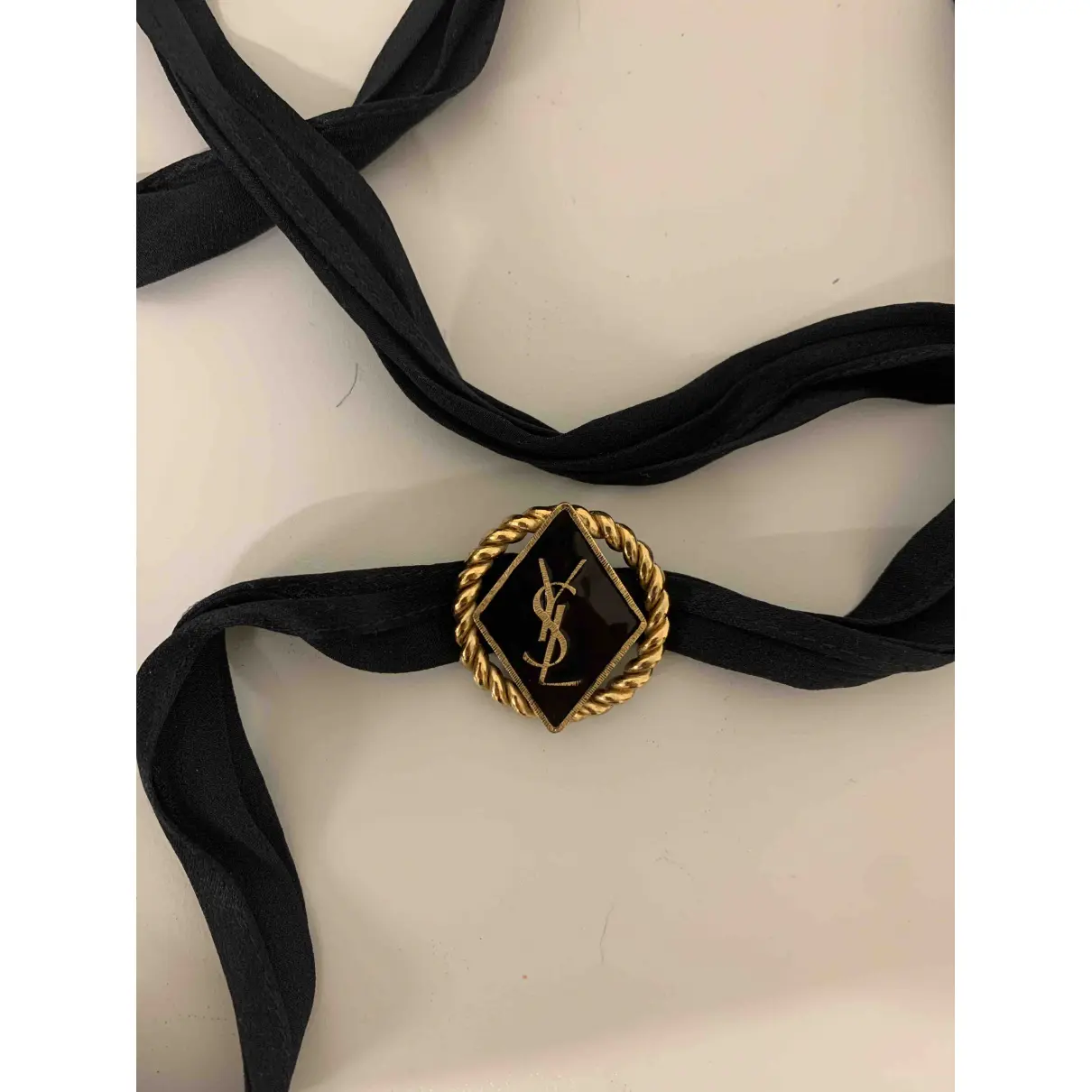 Buy Yves Saint Laurent Silk necklace online
