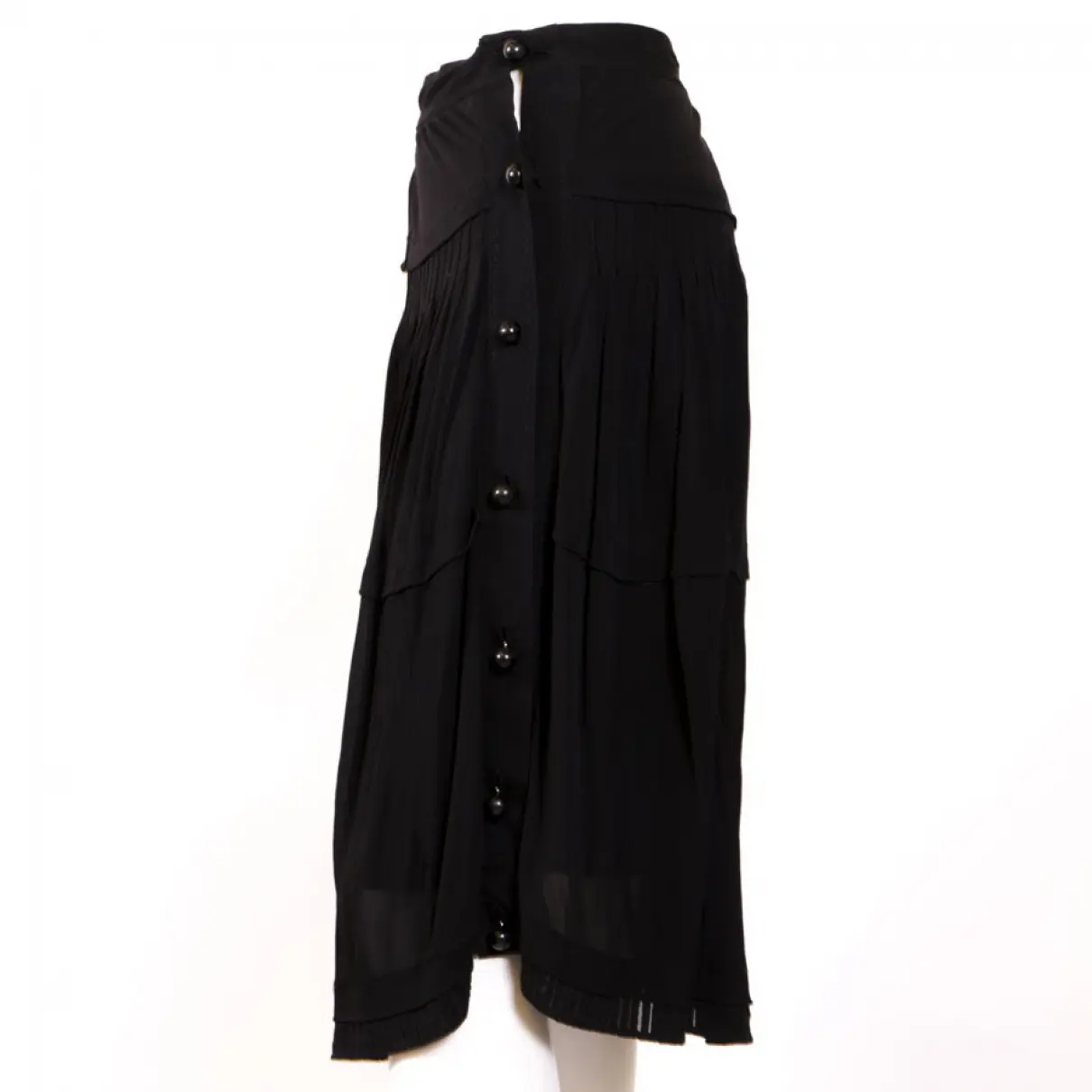 Buy Yves Saint Laurent Silk mid-length skirt online - Vintage
