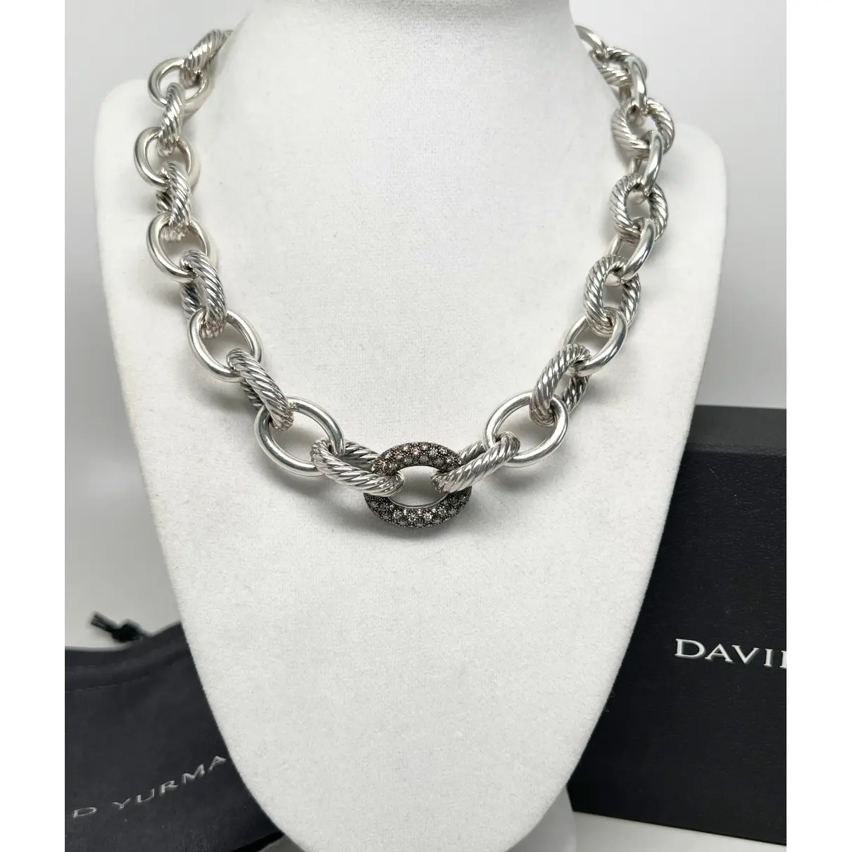 Silver necklace David Yurman