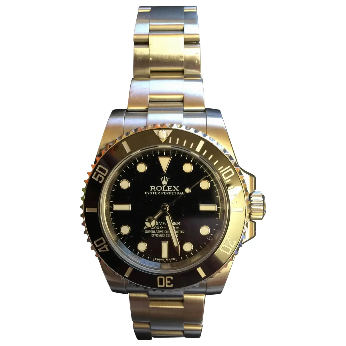 Black Steel Watch Submariner Sans Date Rolex