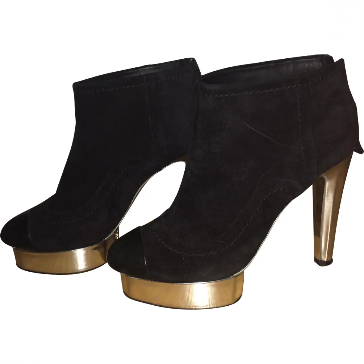 Black Suede Ankle boots Chanel
