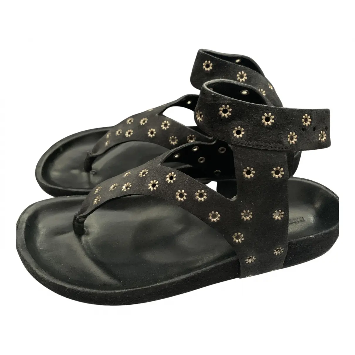 Black Suede Sandals Isabel Marant