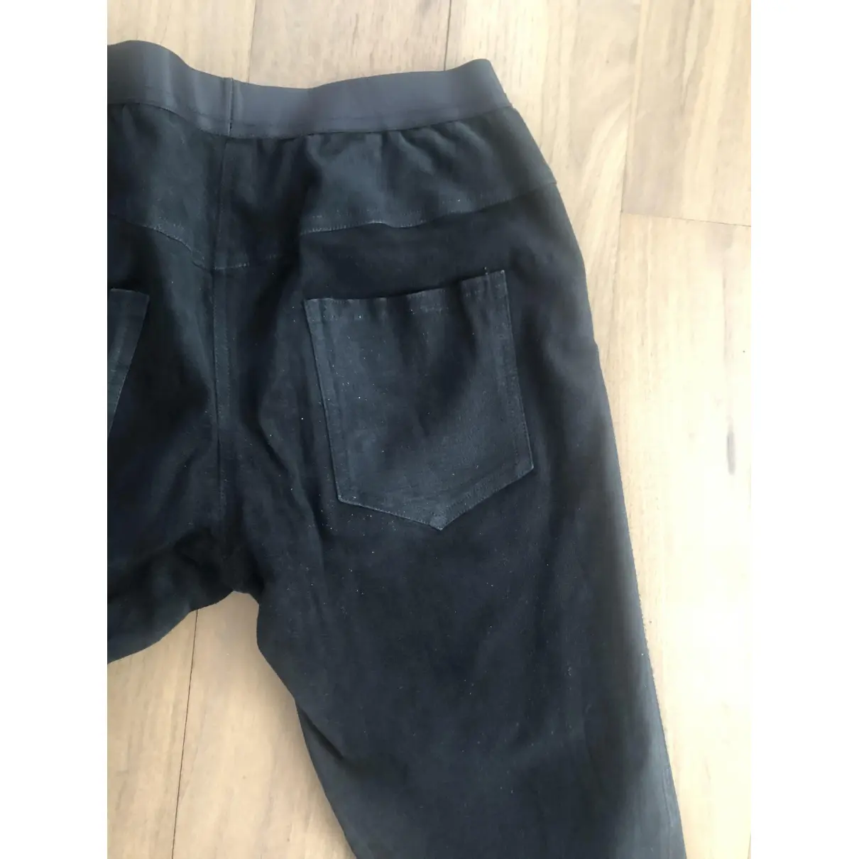 Black Suede Trousers Les Chiffoniers