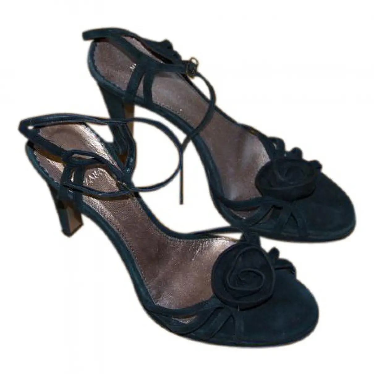 Black Suede Sandals Zara