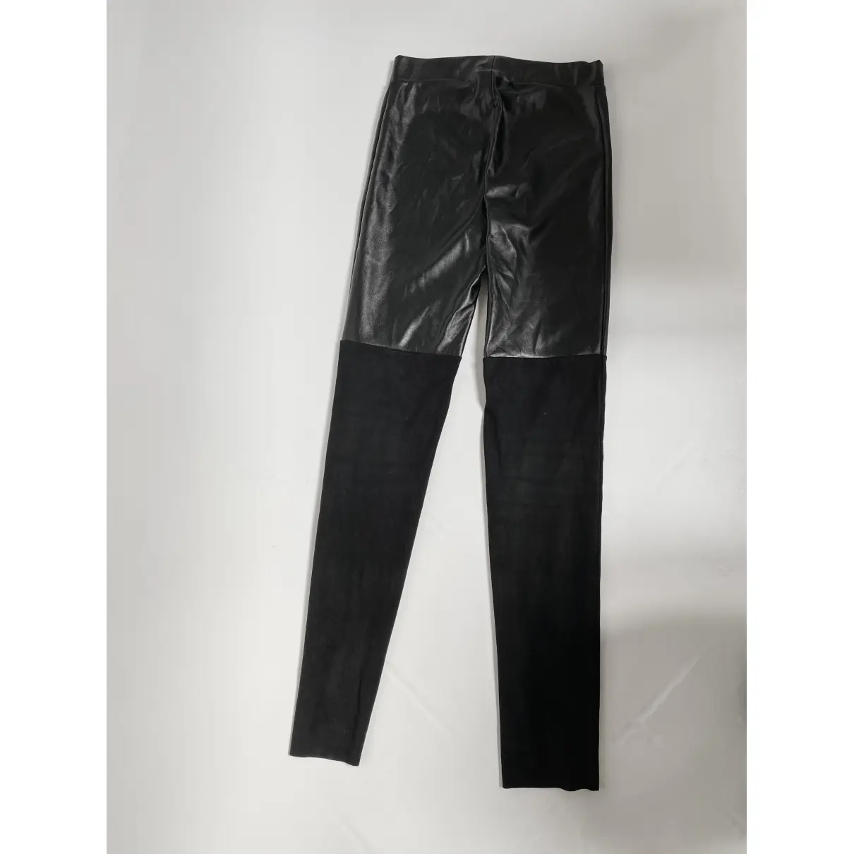 Buy Wolford Black Suede Trousers online
