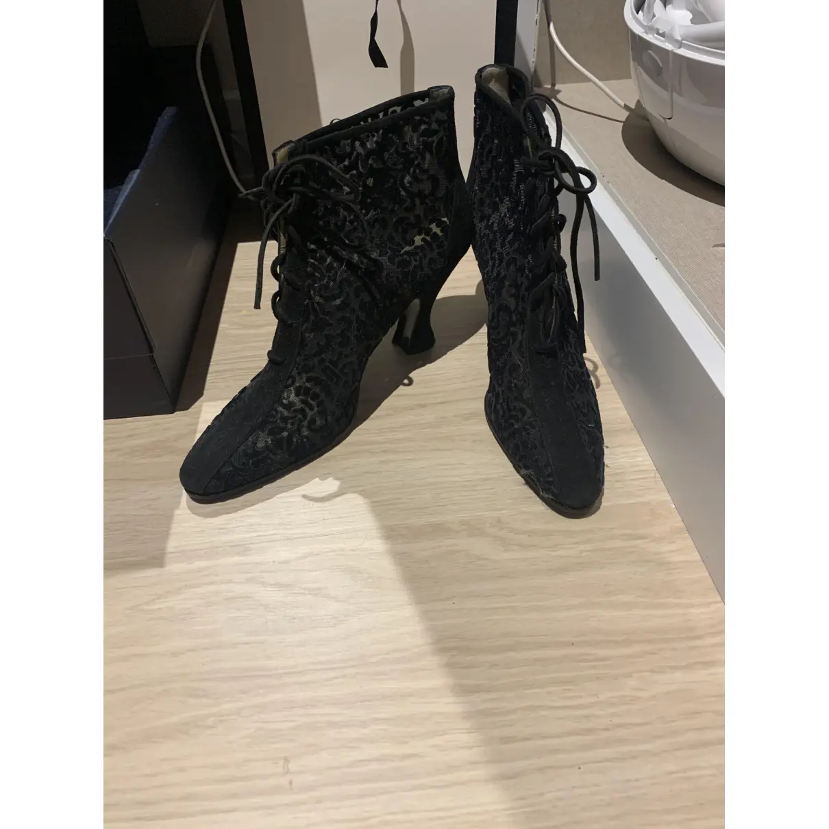 Lace up boots Yves Saint Laurent - Vintage