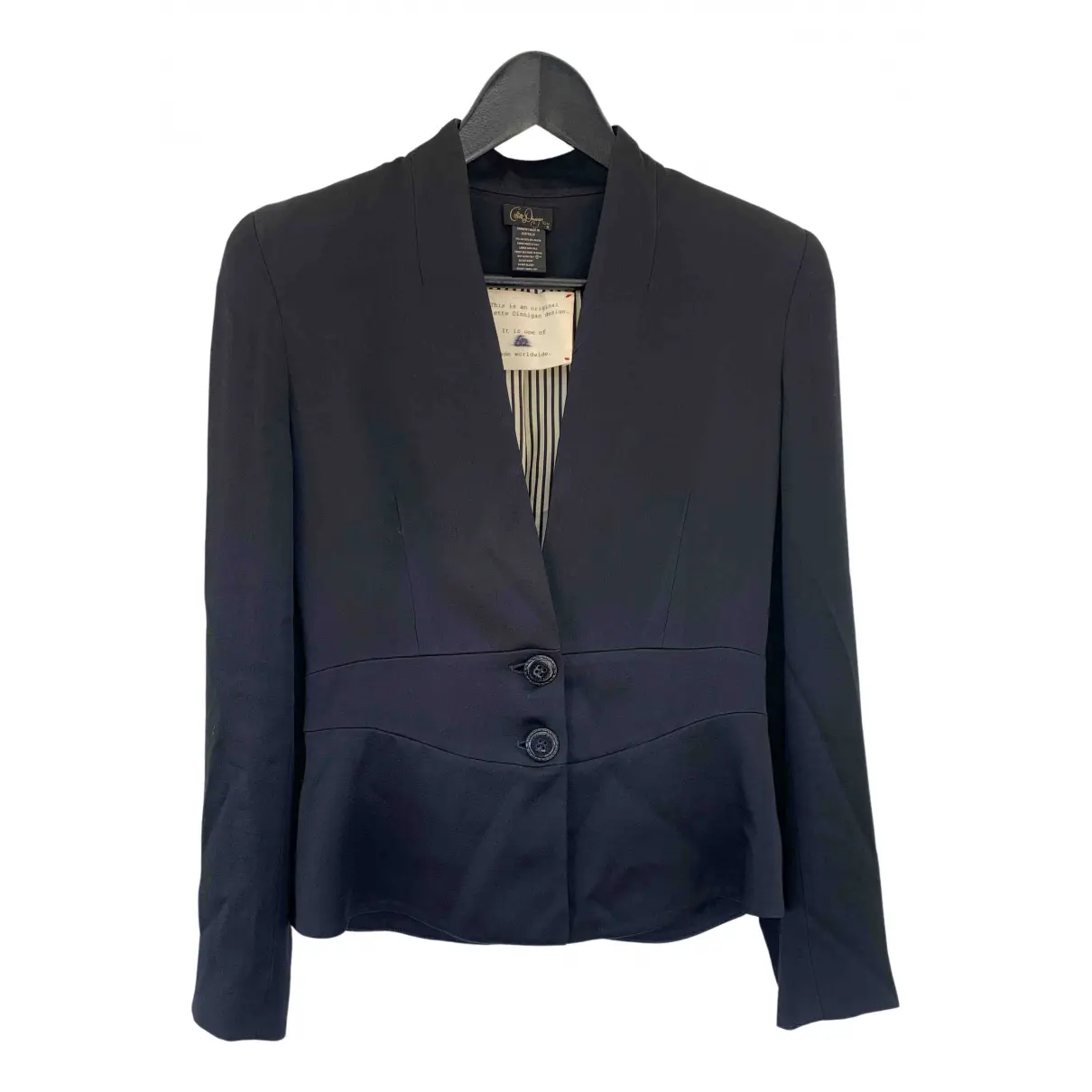 Black Synthetic Jacket Collette Dinnigan