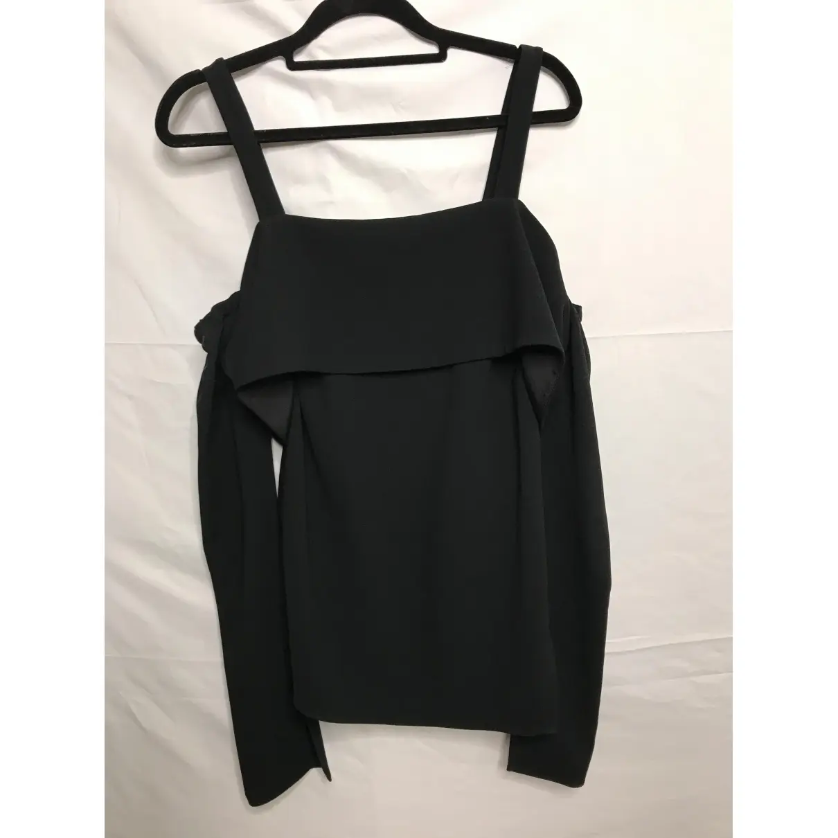 Tibi Black Synthetic Top for sale