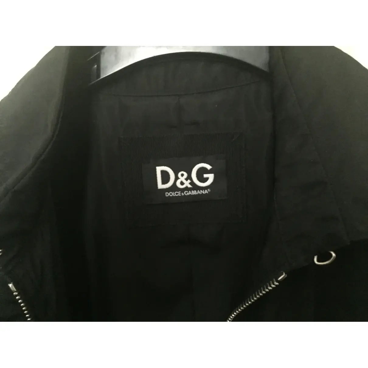 Buy D&G Black Synthetic Trench coat online