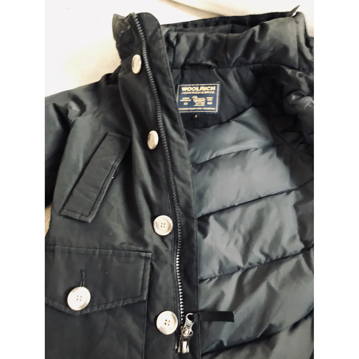 Black Synthetic Jacket & coat Woolrich