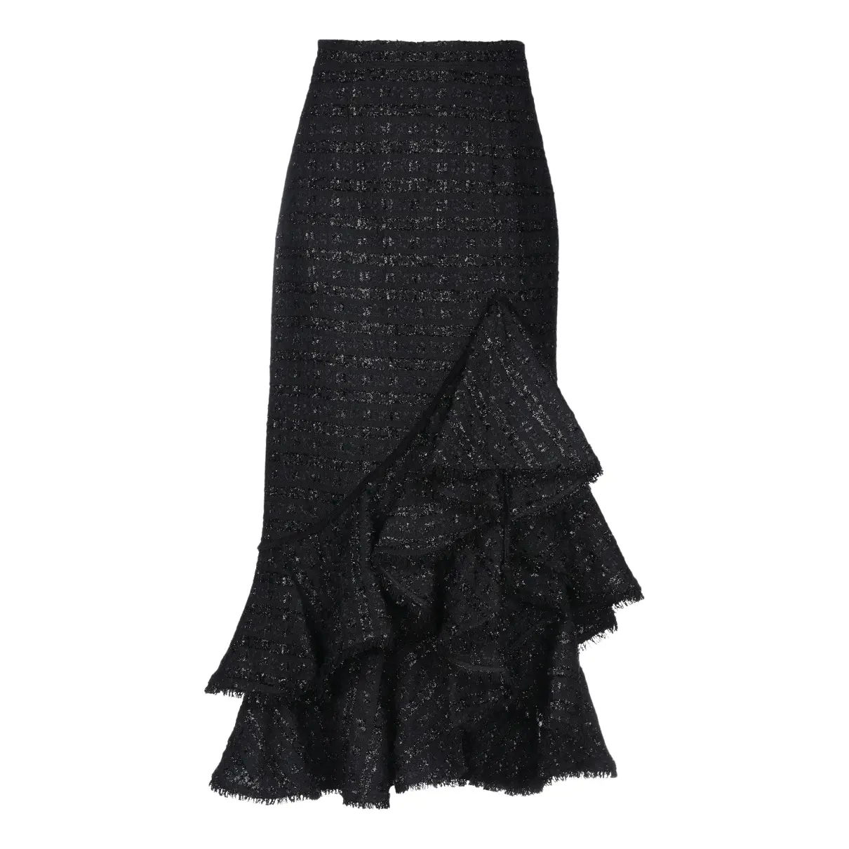Tweed maxi skirt