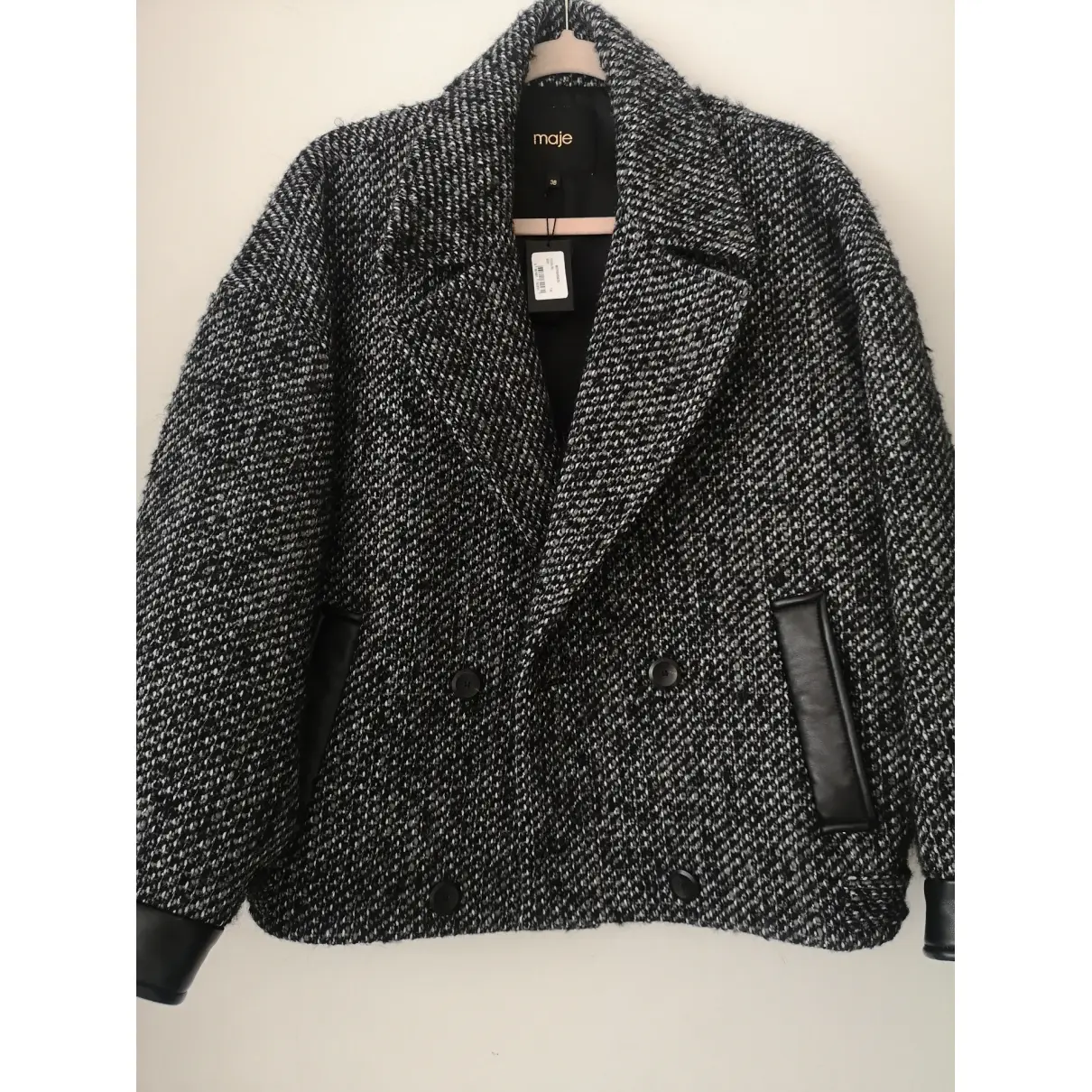Buy Maje Fall Winter 2020 tweed jacket online