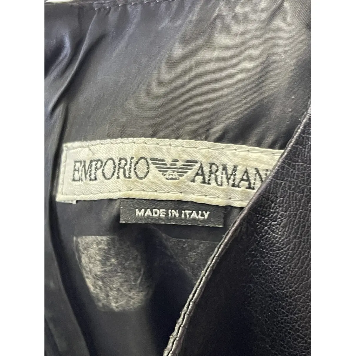 Buy Emporio Armani Vegan leather mini dress online