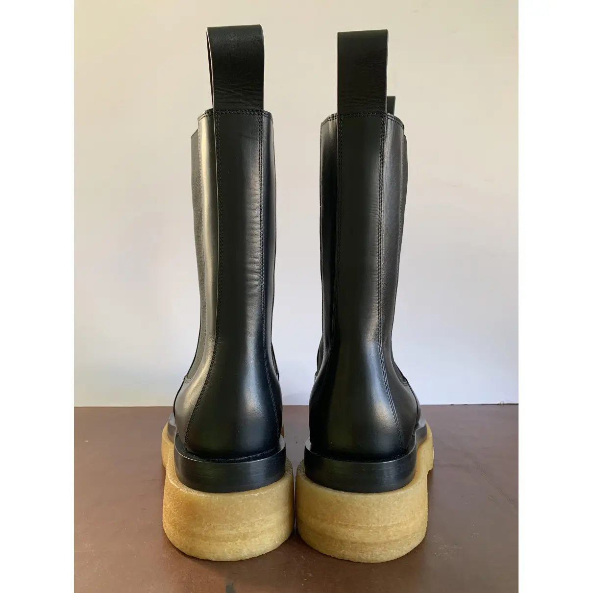 Lug vegan leather ankle boots Bottega Veneta