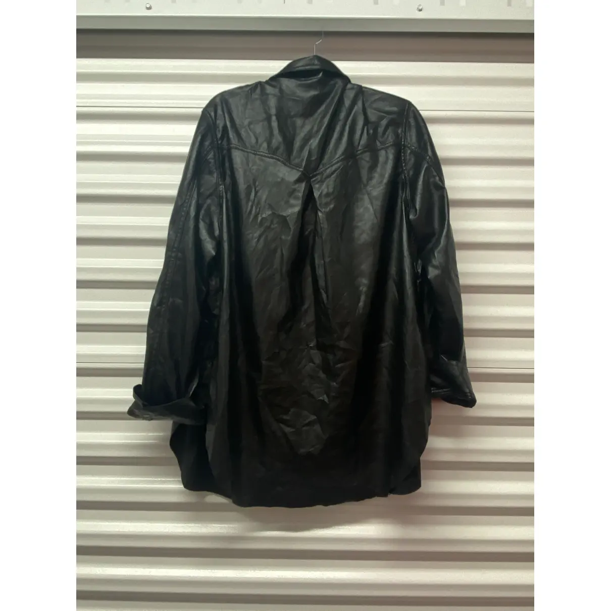 Buy Nanushka Vegan leather cardi coat online