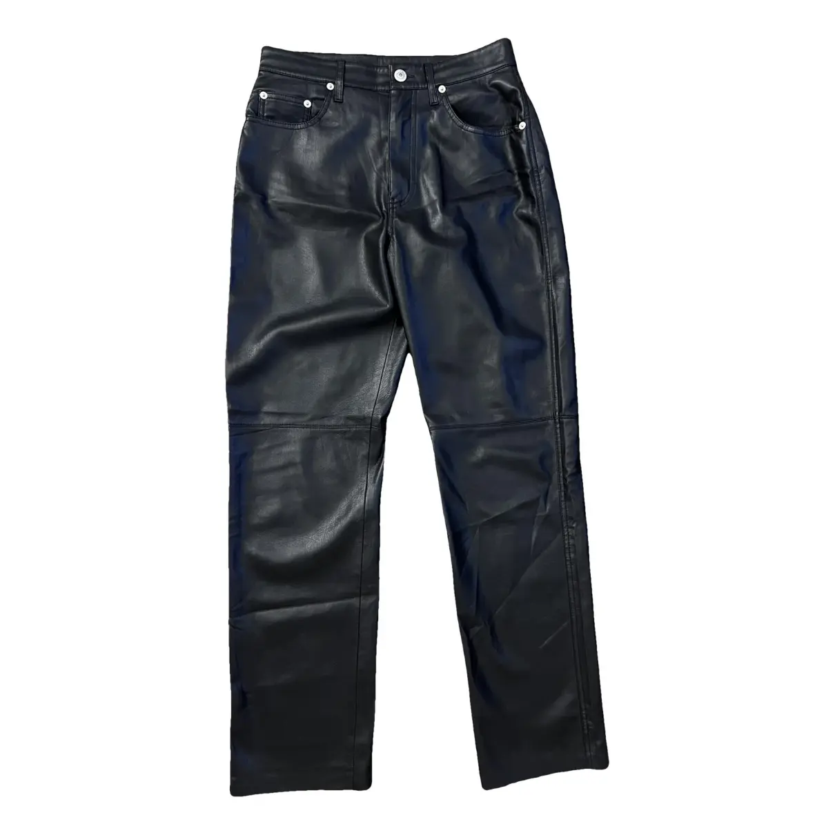 Vegan leather straight pants Nanushka