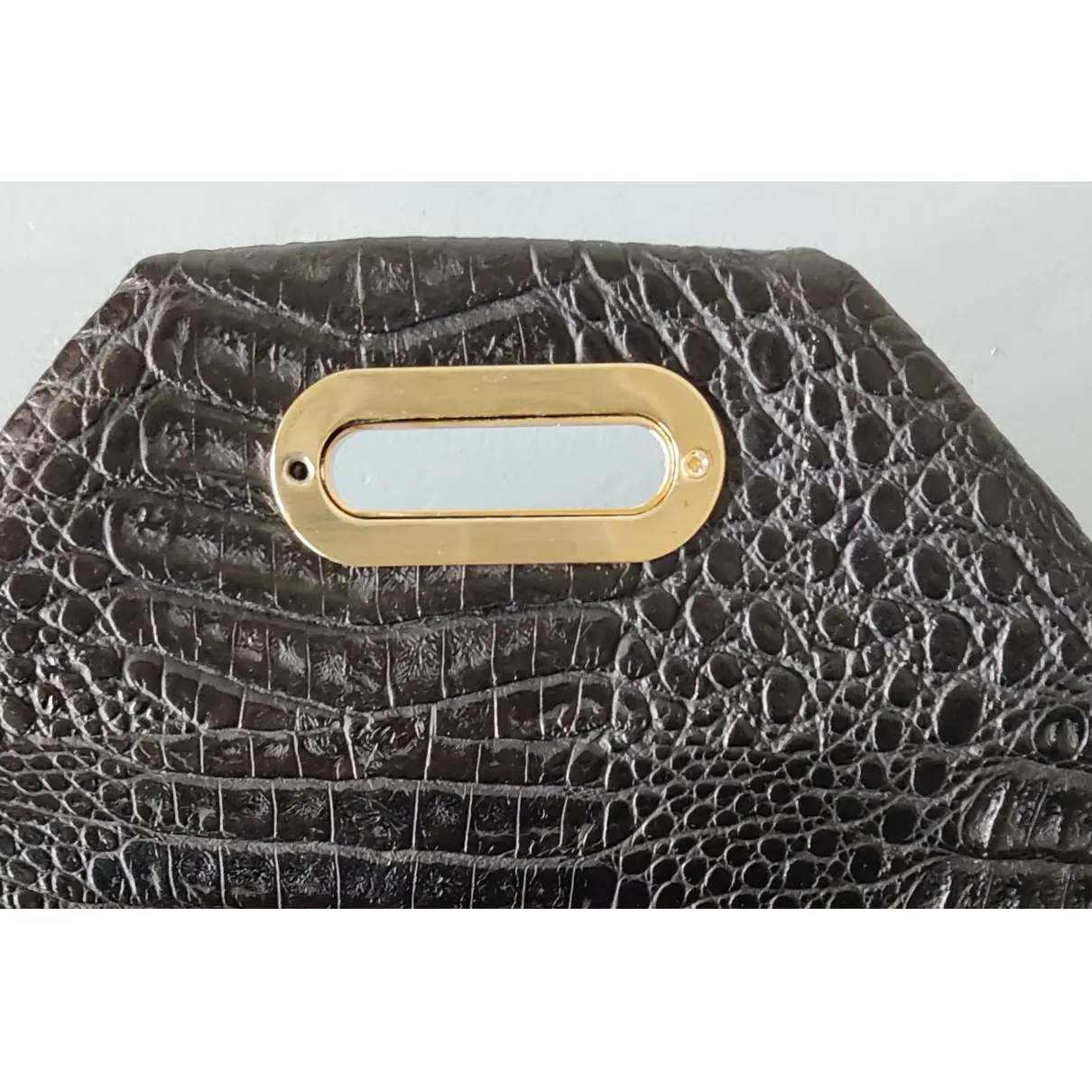 Buy Jimmy Choo Rosetta vegan leather clutch bag online