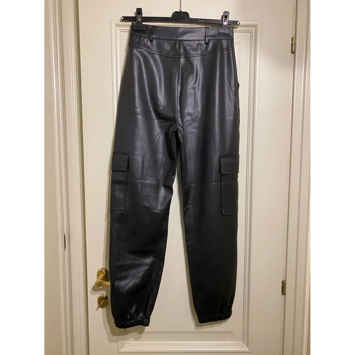 Buy Weili Zheng Vegan leather trousers online