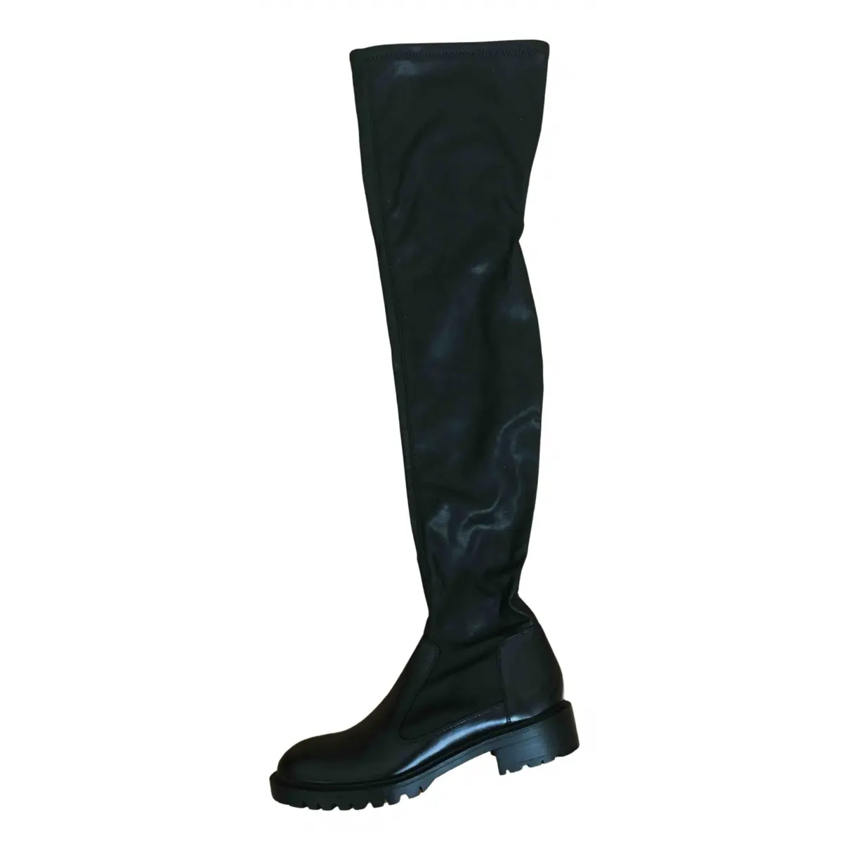 Vegan leather boots Zara