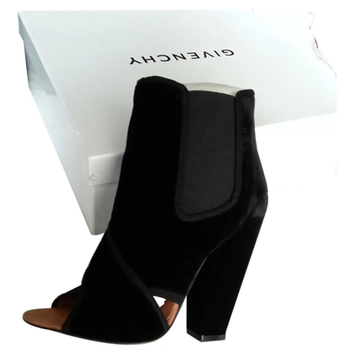 Black Velvet Ankle boots Givenchy