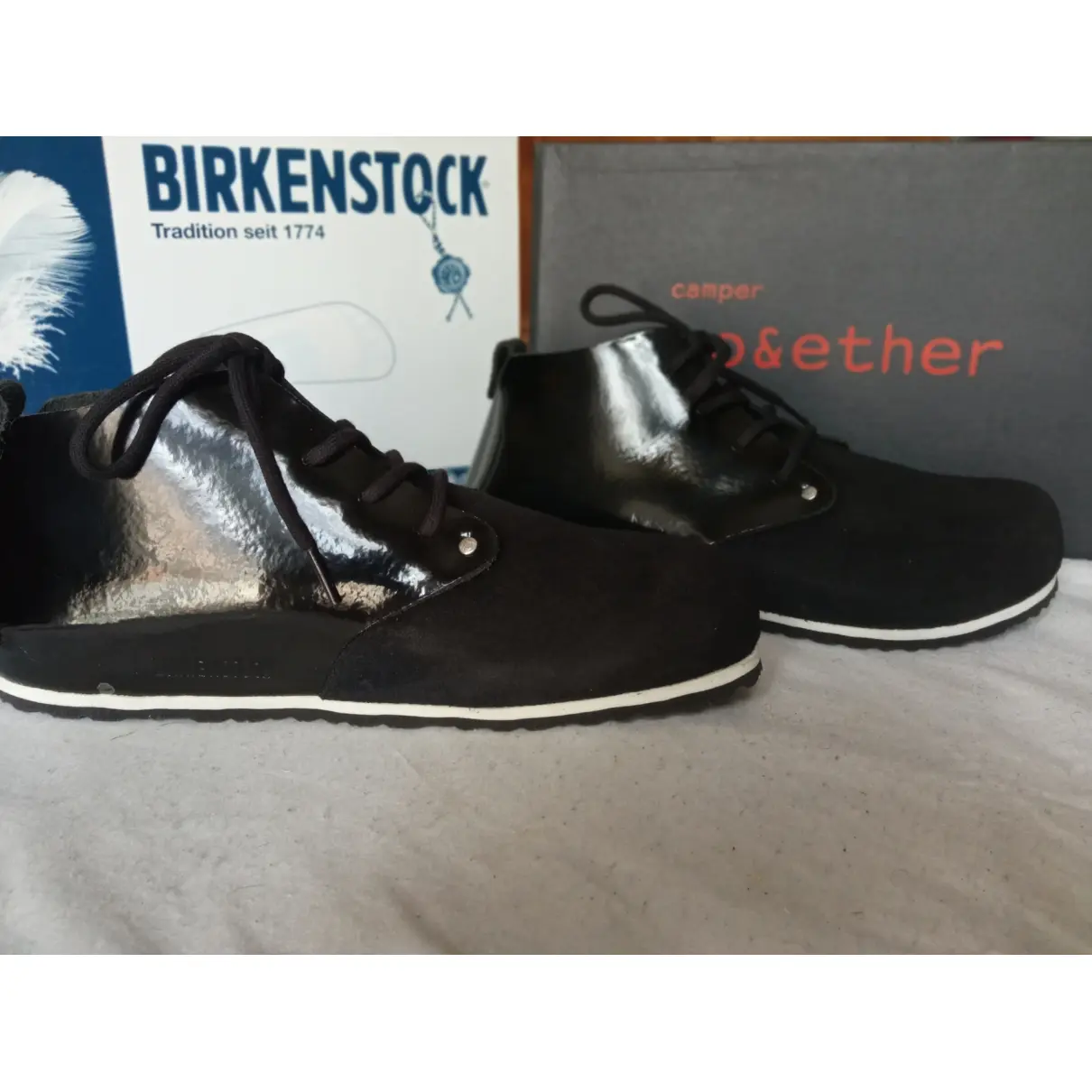 Velvet boots Birkenstock