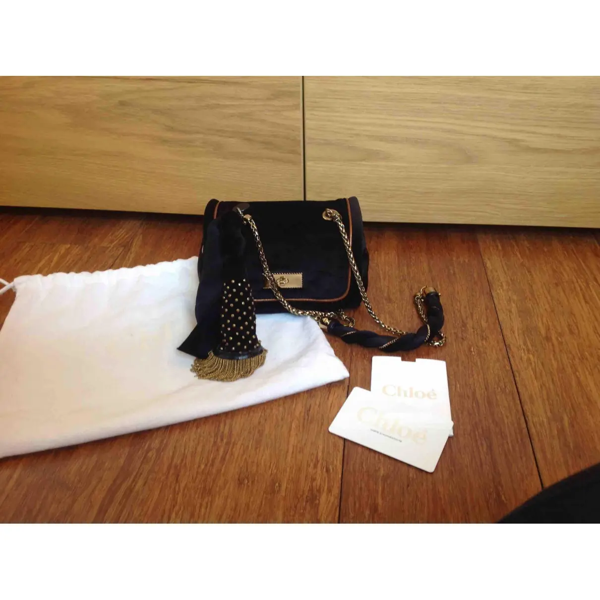Chloé Velvet crossbody bag for sale