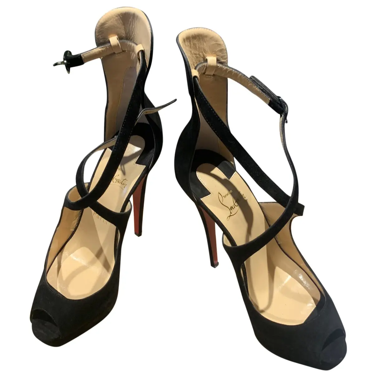 Velvet heels Christian Louboutin