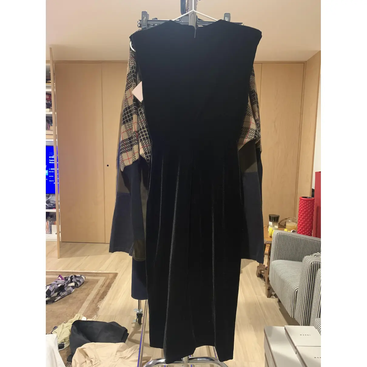 Buy Christopher Kane Velvet mid-length dress online