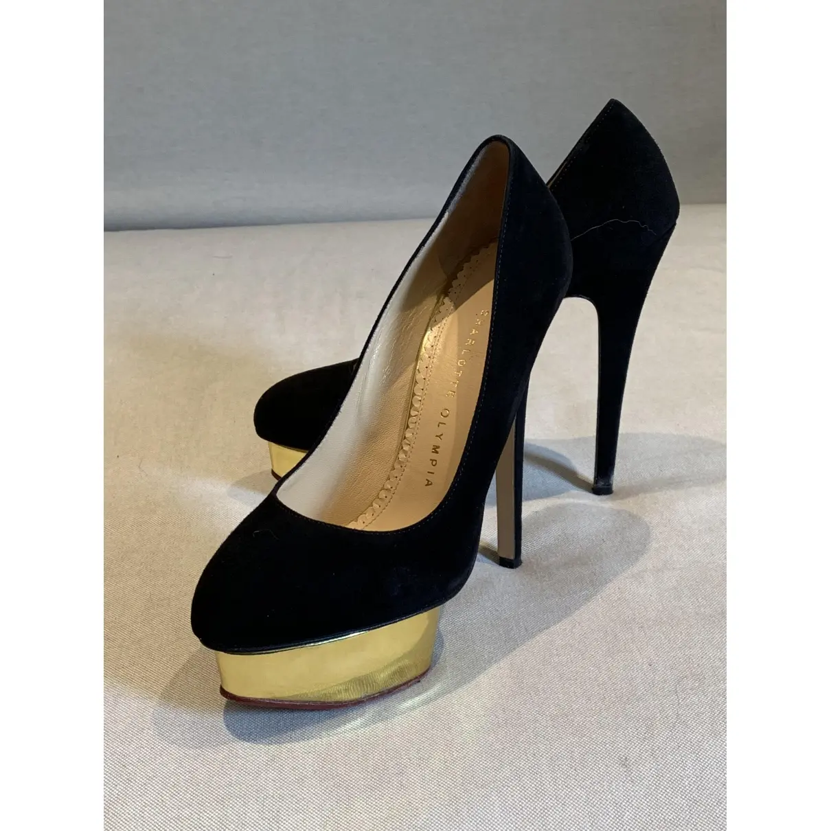 Buy Charlotte Olympia Debbie velvet heels online