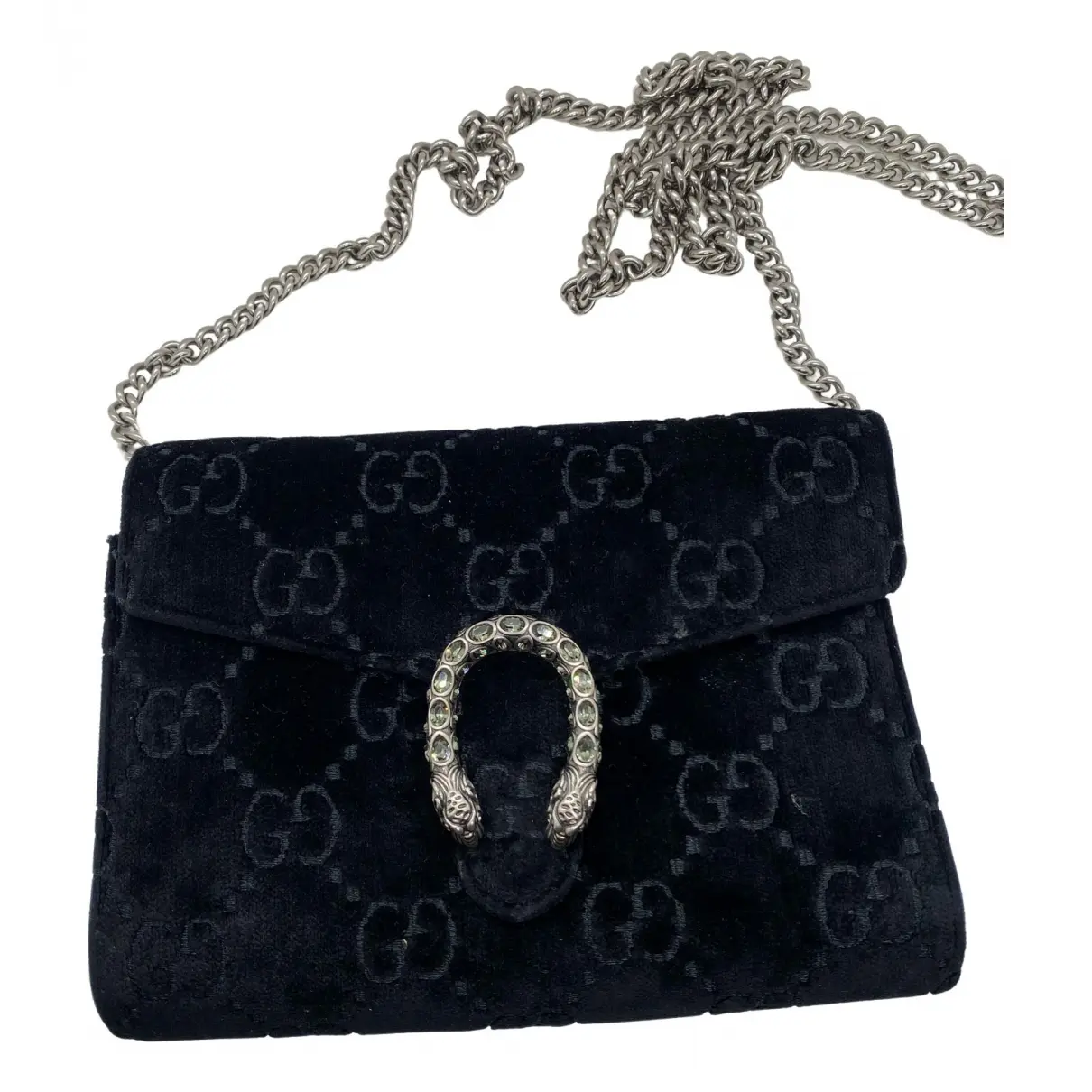 Dionysus Chain Wallet velvet crossbody bag Gucci