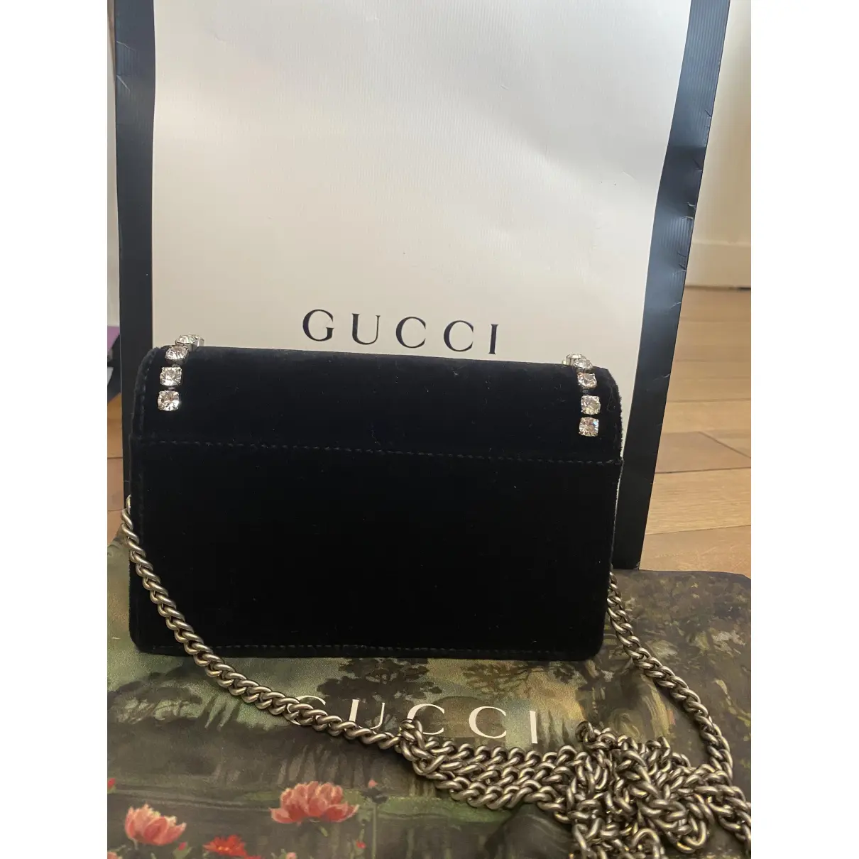 Buy Gucci Dionysus Super Mini velvet crossbody bag online