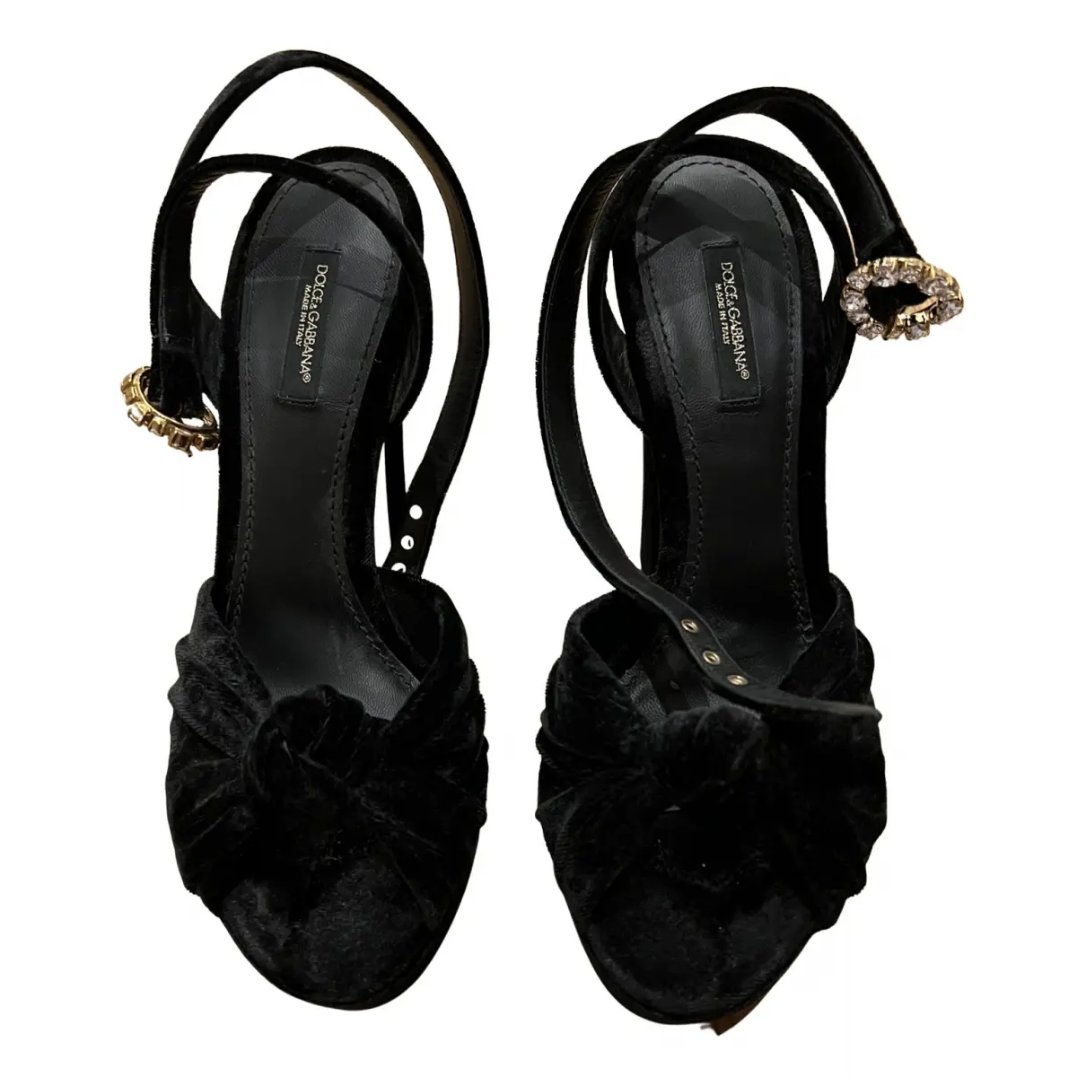 Velvet sandals Dolce & Gabbana