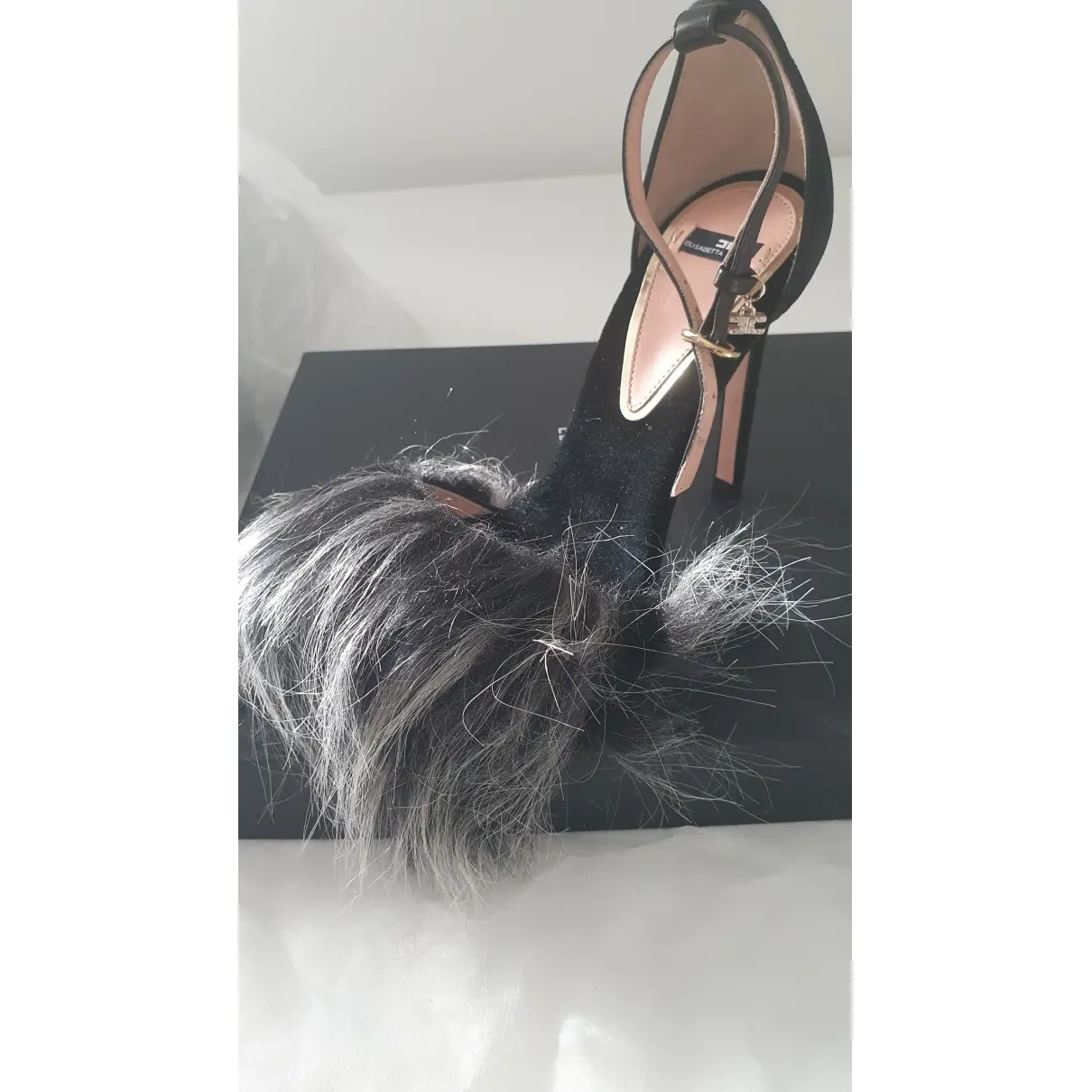 Buy Elisabetta Franchi Velvet sandals online